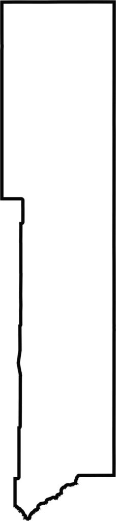 Blank map of Apache County, Arizona, showing its geographic boundaries.