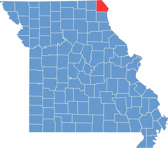 Clark County Location Map Missouri