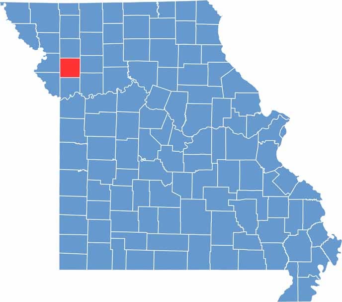 Clinton County Location Map Missouri