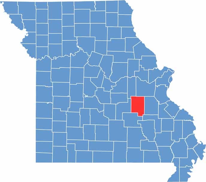 Crawford County Location Map Missouri