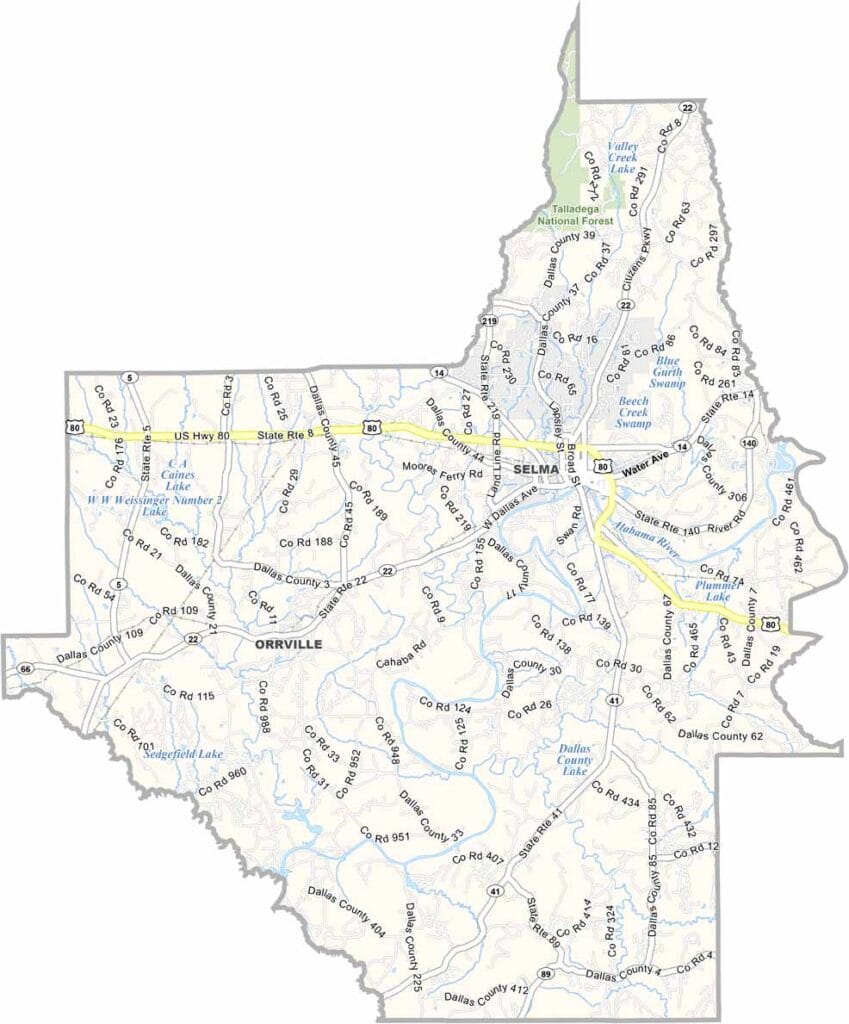 Dallas County Maps Alabama