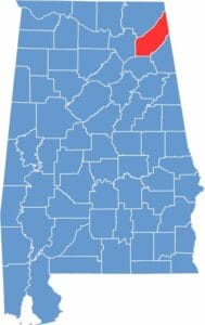 DeKalb County Location Map Alabama
