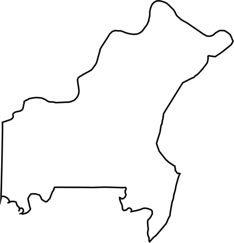 St. Louis County outline map showing the county boundary in Missouri.
