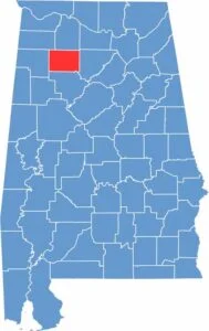 Winston Location Map Alabama