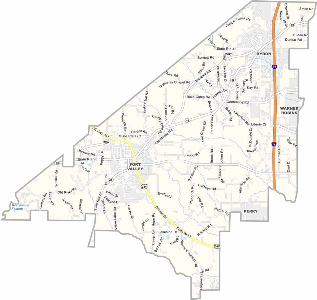 Oconee location map showing its location in Georgia.